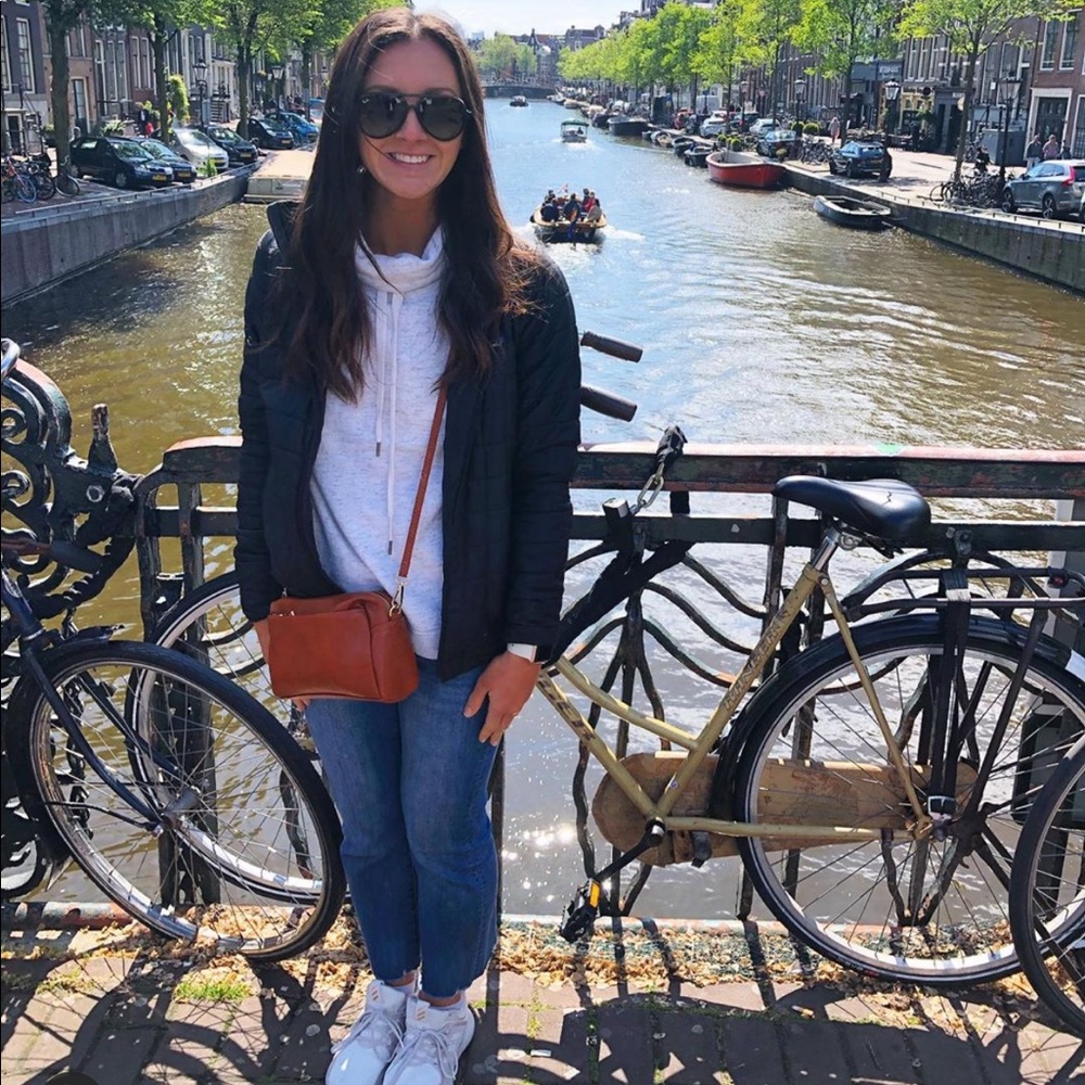 Brown Faux Leather Purse